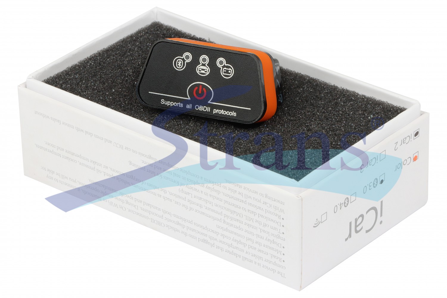 Сканер Діагностичний Vgate Icar2 Obd 2 Elm327 V2.1 Bluetooth 3.0